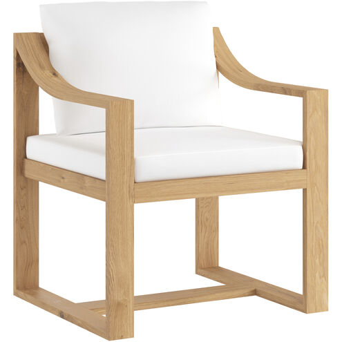 Tahiti Stinson White Outdoor Dining Armchair